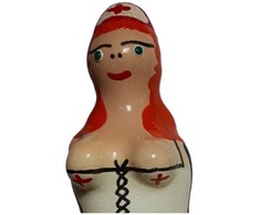 Condomerie Hand-Painted Decorative Condom Nurse Redhead Design