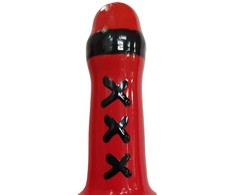 Condomerie Amsterdam Hand-Painted Decorative Latex, Raudona, Unique Art Design