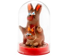 CONDOMERIE Handpainted Decorative Latex Kangaroo Model 1, Bohemian Art