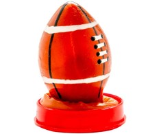 CONDOMERIE Hand-Painted Latex Decorative Cover Rugby Ball Motif