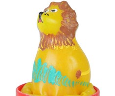 CONDOMERIE Hand-Painted Decorative Latex Model Sitting Lion Art Edition