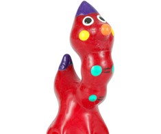 Condomerie Hand-Painted Decorative Latex Condom Worm Design Amsterdam Art