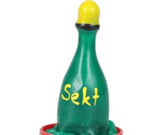 Condomerie Hand-Painted Decorative Condom Champagne Motif Latex Art