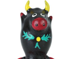 Condomerie Hand-Painted Artistic Condom Bull Juodas Decorative Model 1