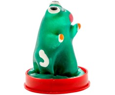 CONDOMERIE Hand-Painted Decorative Latex Condom - Frog Design, Model 1
