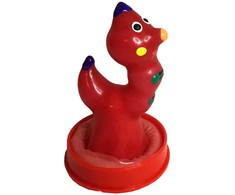 Condomerie Hand-Painted Decorative Latex Condom Worm Design Amsterdam Art