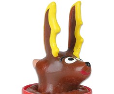 Condomerie Hand-Painted Reindeer Decorative Latex Piece Amsterdam Art