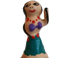 CONDOMERIE Hand-Painted Decorative Latex Cover Hula Girl Motif