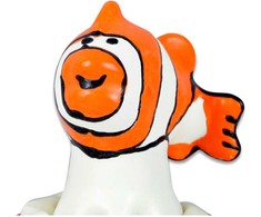 Condomerie Handpainted Decorative Latex Cover Fish Oranžinis Art Edition