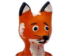 Condomerie Quick Brown Fox Hand-Painted Decorative Latex Model
