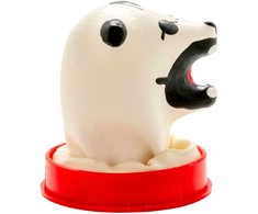 Condomerie Hand-Painted Latex Decorative Condom Polar Bear Motif