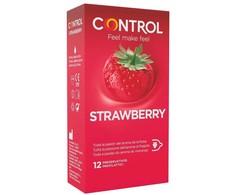 Control Condoms Control Adapta Strawberry 12 pcs - Anatomical, Flavored, 54 mm Condoms