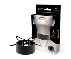 Coquette Accessories Coquette Chic Desire Vegan Leather Adjustable Juodas Choker - One Size