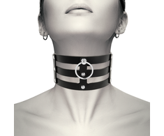 Coquette Accessories Coquette Chic Desire Vegan Leather Choker - Adjustable Juodas 38 cm