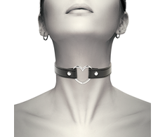 Coquette Accessories Coquette Chic Desire Vegan Leather Heart Priedas Collar Adjustable