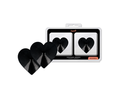 Coquette Accessories Coquette Chic Desire Juodas Heart-Shaped Reusable Metal Nipple Covers