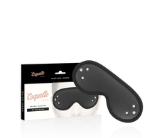 Coquette Fantasy Coquette Chic Desire Vegan Leather Blind Mask with Neoprene Lining, Adjustable