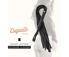 Coquette Fantasy Coquette Chic Desire Fantasy Vegan Leather Flogger 28cm Juodas