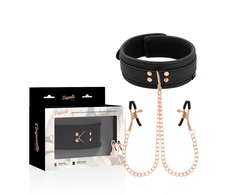 Coquette Fantasy Coquette Chic Desire Vegan Leather Collar with Adjustable Chain Clips