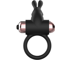 Coquette Toys Coquette Chic Desire Ring with Vibration Juodas/Gold - IPX6 Silicone, 82x41mm