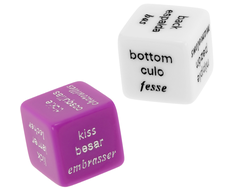 COVERME Intimate Dice Game Multilingual Set with Satin Pouch 2cm