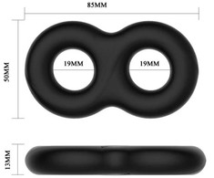 Crazy Bull Double Medical Silicone Support Ring - Extra Flexible 8.5 cm