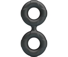 Crazy Bull Radwan Model 19 Double Silicone Adjustable Ring, Juodas