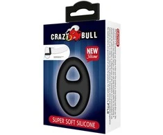 Crazy Bull Dvigubas erekcijos žiedas varpos ir sėklidžių seksui