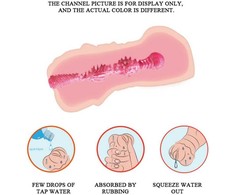 CRAZY BULL - Realistic Vagina Masturbator, Vibration Vanduo lubricant, 3 AAA batteries