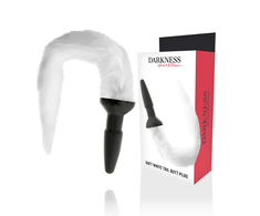 Darkness Anal Darkness Silicone Plug with Decorative Baltas Tail, Medium Size