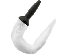 Darkness Anal Darkness Silicone Plug with Decorative Baltas Tail, Medium Size