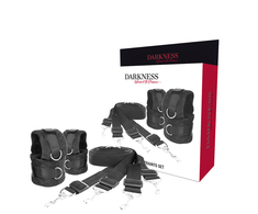 Darkness Bondage Darkness Versatile Adjustable Bed Restraint Kit - Neoprene &amp; Nylon System