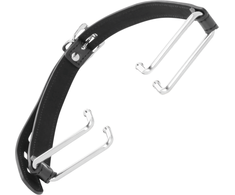 Darkness Bondage Darkness Adjustable Juodas Gag Hook - Premium Leather Strap System