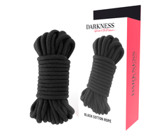 Darkness Bondage Darkness Japanese Bondage Rope 10 m Juodas - 100% Cotton Restraint