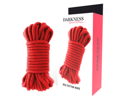 Darkness Bondage Darkness Japanese Rope 5m Raudona - 100% Cotton Restraint Cord