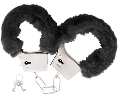Darkness Bondage Darkness Juodas Lined Metal Handcuffs with Comfort Padding