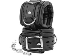 Darkness Bondage Darkness Padded Hand Restraints PU Leather Adjustable 20 cm Juodas