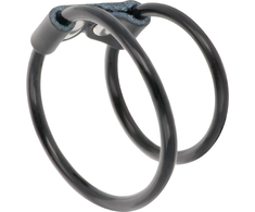Darkness Sensations Darkness Adjustable Dual Ring System Leather &amp; Rubber Universal Fit