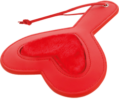 Darkness Sensations Darkness Fetish Paddle Raudona Spiked 19x15 cm - Durable Synthetic Material