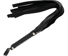Darkness Sensations Darkness Juodas Bondage Whip 51 cm - Elegant Faux Leather Priedas