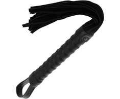 Darkness Sensations Darkness Bondage Whip Juodas - Leather Grip Handle, Precision Control