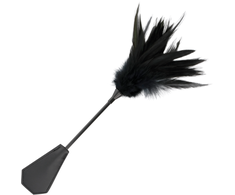 Darkness Sensations Darkness Juodas Feather Dual-Sided Intimate Crop, 48 cm