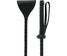 Darkness Sensations Darkness Juodas Whipper - Precision Riding Crop, 60 cm, PVC Tip