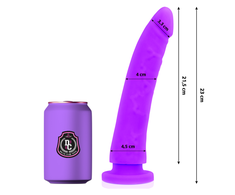 DELTACLUB Lilac Intimate Silicone Priedas 23cm x 4.5cm Medical Grade