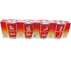 Diablo Picante Glass Shot Set - 4-Piece Kama Sutra Party Edition