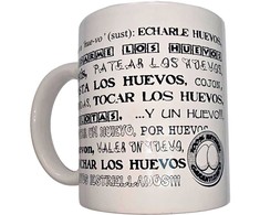 Diablo Picante Diverty Sex Ceramic Mug 370ml - Baltas, Bold Synonym Motifs, Gift Boxed