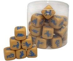 Diablo Picante Men Pride Golden Dice - Fun Couples Activity Game
