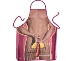 Diablo Picante Men's Kitchen Apron Party Edition - Humorous Design, 100% Polyester