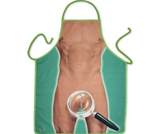 Diablo Picante Men's Party Apron with Humorous Graphic Design, Polyester