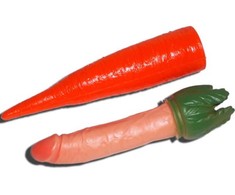 Diablo Picante Carrot-Shaped Novelty Gift - Humorous Party Decoration